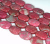 20x16MM Rhodonite Gemstone Grade AA Oval Loose Beads 7.5 inch Half Strand (90182338-A119)