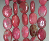 20x16MM Rhodonite Gemstone Grade AA Oval Loose Beads 7.5 inch Half Strand (90182338-A119)