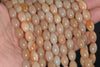 12x8MM Orange Jade Gemstone Barrel Drum Loose Beads 7.5 inch Half Strand (90182341-A119)