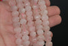 10x8MM Rose Quartz Gemstone Hexagon Barrel Drum Loose Beads 7.5 inch Half Strand (90182370-A119)