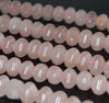 10x8MM Rose Quartz Gemstone Hexagon Barrel Drum Loose Beads 7.5 inch Half Strand (90182370-A119)