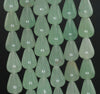 12x9MM Green Aventurine Gemstone Tear Drop Loose Beads 15.5 inch Full Strand (90182351-A126)