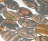 30x20MM Ribbon Jasper Gemstone Oval Loose Beads 7 inch Half Strand (90182353-A120)