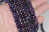 5-6MM Dark Amethyst Gemstone Round Loose Beads 16 inch Full Strand (90182377-A117)