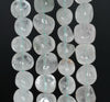 9X8-13X12MM Clear Phantom Quartz Gemstone Nugget Pebble Loose Beads 15 inch Full Strand (90182402-A121)