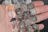 12X11-13X14MM Phantom Quartz Gemstone Nugget Pebble Loose Beads 7.5 inch Half Strand (90182407-A122)