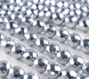 10MM Silver Hematite Gemstone Faceted Round Loose Beads 7.5 inch Half Strand (90182614-A135)