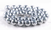 11MM Silver Hematite Gemstone Faceted Round Loose Beads 7.5 inch Half Strand (90182615-A135)