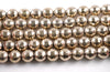 11MM 18K Gold Hematite Gemstone Faceted Round Loose Beads 7.5 inch Half Strand (90182599-A136)