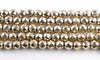 11MM 18K Gold Hematite Gemstone Faceted Round Loose Beads 7.5 inch Half Strand (90182600-A136)