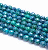 8MM Chrysocolla Gemstone Faceted Round Loose Beads 15.5 inch Full Strand (90182622-A141)