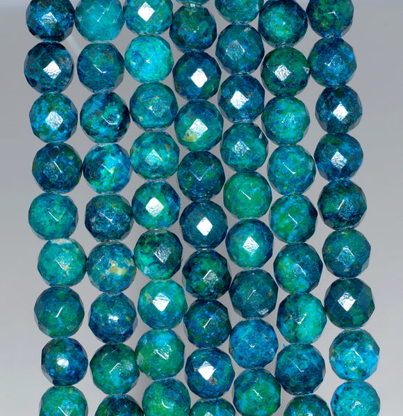 AAA Green Opal Micro Faceted 2mm Beads - RB367