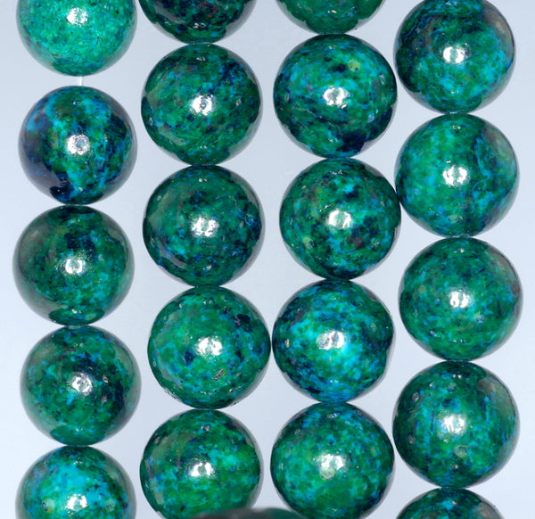 14MM Chrysocolla Gemstone Round Loose Beads 7.5 inch Half Strand (90182723-A138)