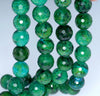 14MM Chrysocolla Gemstone Faceted Round Loose Beads 7.5 inch Half Strand (90182626-A137)