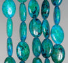 18x13MM Chrysocolla Gemstone Oval Loose Beads 7.5 inch Half Strand (90182629-A139)