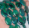 25x18MM Chrysocolla Gemstone Oval Loose Beads 7.5 inch Half Strand (90182746-A139)