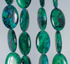 25x18MM Chrysocolla Gemstone Oval Loose Beads 7.5 inch Half Strand (90182746-A139)