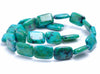 18x13MM Chrysocolla Gemstone Rectangle Loose Beads 7.5 inch Half Strand (90183023-A141)