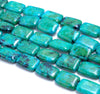 18x13MM Chrysocolla Gemstone Rectangle Loose Beads 15.5 inch Full Strand (90182633-A141)