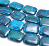 27x22MM Chrysocolla Gemstone Rectangle Loose Beads 7.5 inch Half Strand (90182634-A141)