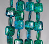 15MM Chrysocolla Gemstone Square Loose Beads 15.5 inch Full Strand (90182637-A140)