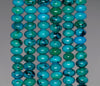 8x5MM Chrysocolla Gemstone Rondelle Loose Beads 7.5 inch Half Strand (90182782-A140)