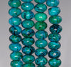 12x8MM Chrysocolla Gemstone Rondelle Loose Beads 7.5 inch Half Strand (90182640-A140)