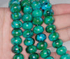 10x14MM Chrysocolla Gemstone Rondelle Loose Beads 7.5 inch Half Strand (90182642-A140)