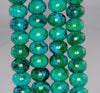 10x14MM Chrysocolla Gemstone Rondelle Loose Beads 7.5 inch Half Strand (90182642-A140)