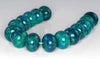 18x13MM Chrysocolla Gemstone Rondelle Loose Beads 7.5 inch Half Strand (90182643-A140)