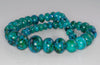 10x7-26x16MM Chrysocolla Gemstone Graduated Rondelle Loose Beads 15.5 inch Full Strand (90182645-A140)