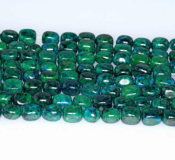 8x6MM Chrysocolla Gemstone Nugget Loose Beads 7.5 inch Half Strand (90182744-A139)