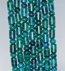 9x6MM Chrysocolla Gemstone Round Tube & Rondelle Loose Beads 15.5 inch Full Strand (90182651-A139)