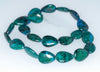 18x13MM Chrysocolla Gemstone Teardrop Flat Loose Beads 7.5 inch Half Strand (90182743-A139)