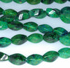 15x8MM Chrysocolla Gemstone Twisted Barrel Drum Loose Beads 7.5 inch Half Strand (90182725-A138)