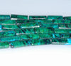 16x8MM Chrysocolla Gemstone Round Tube Flat Loose Beads 7.5 inch Half Strand (90182724-A138)