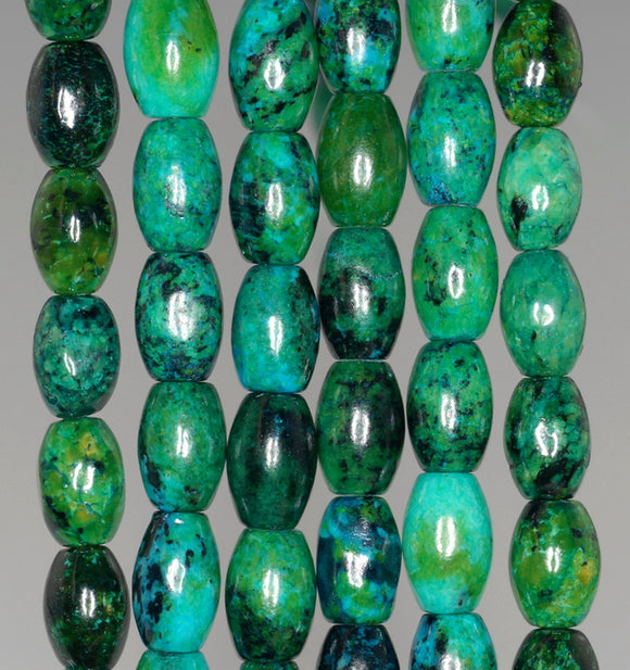 12x8MM Chrysocolla Gemstone Barrel Drum Loose Beads 15.5 inch Full Strand (90182663-A138)