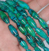 20x8MM Chrysocolla Gemstone Barrel Tube Loose Beads 7.5 inch Half Strand (90182664-A138)