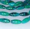 20x8MM Chrysocolla Gemstone Barrel Tube Loose Beads 7.5 inch Half Strand (90182664-A138)