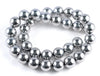 12MM Silver Hematite Gemstone Round Loose Beads 15.5 inch Full Strand (90182693-A136)