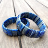 24X14-24X11MM Lapis Lazuli Gemstone Bracelet Loose Beads 8.5 inch Half Strand (90183079-B97)