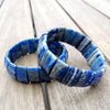 24X14-24X11MM Lapis Lazuli Gemstone Bracelet Loose Beads 9 inch Half Strand (90183080-B97)