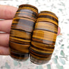 24X14-24X10MM Yellow Tiger Eye Gemstone Bracelet Loose Beads 8.5 inch Half Strand (90183128-B97)