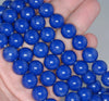 12MM Blue Matrix Turquoise Gemstone Round Loose Beads 15 inch Full Strand (90183174-A146)