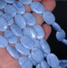 18x13MM Blue Matrix Turquoise Gemstone Oval Loose Beads 7.5 inch Half Strand (90183178-A146)