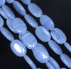 18x13MM Blue Matrix Turquoise Gemstone Oval Loose Beads 7.5 inch Half Strand (90183178-A146)