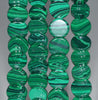 13MM Green Matrix Turquoise Gemstone Flat Round Circle Loose Beads 15.5 inch Full Strand (90183179-A146)