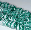 18x13MM Green White Matrix Turquoise Gemstone Rectangle Cube Loose Beads 7 inch Half Strand (90183190-A146)