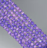 4MM Purple Matrix Turquoise Gemstone Round Loose Beads 15 inch Full Strand (90183200-A147)