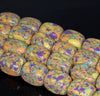 18x13MM Rainbow Matrix Turquoise Gemstone Rectangle Cube Loose Beads 7.5 inch Half Strand (90183229-A148)